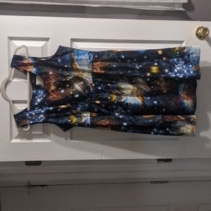 Modcloth Galaxy A-line dress XL
